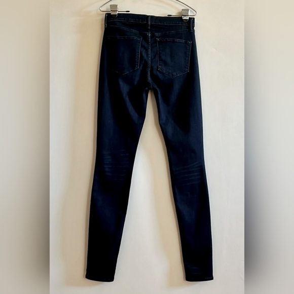 AYR Dark Wash Distressed Tall Long Stretch Skinny Jeans - Size 28x32 - Picture 7 of 12